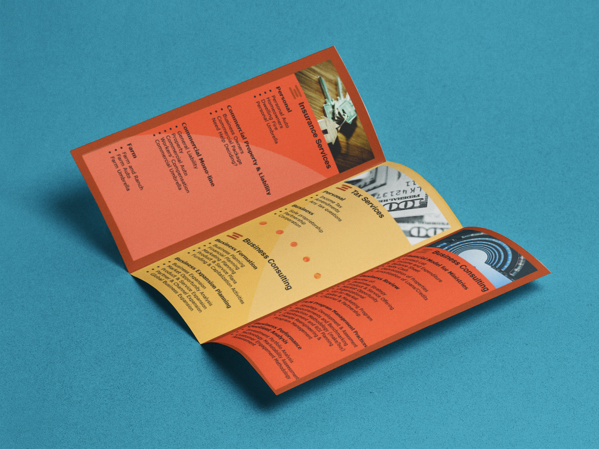 tri-fold brochure mockup
