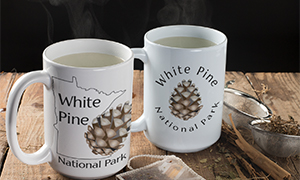 white pine mug